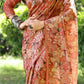 Vishnu Weaves Women's Red Cotton Silk Woven Saree with Blouse - Swadesiicart