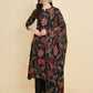 Designer Stylish black Cotton Stitched Suit With Dupatta - Tanisha | Swadesiicart