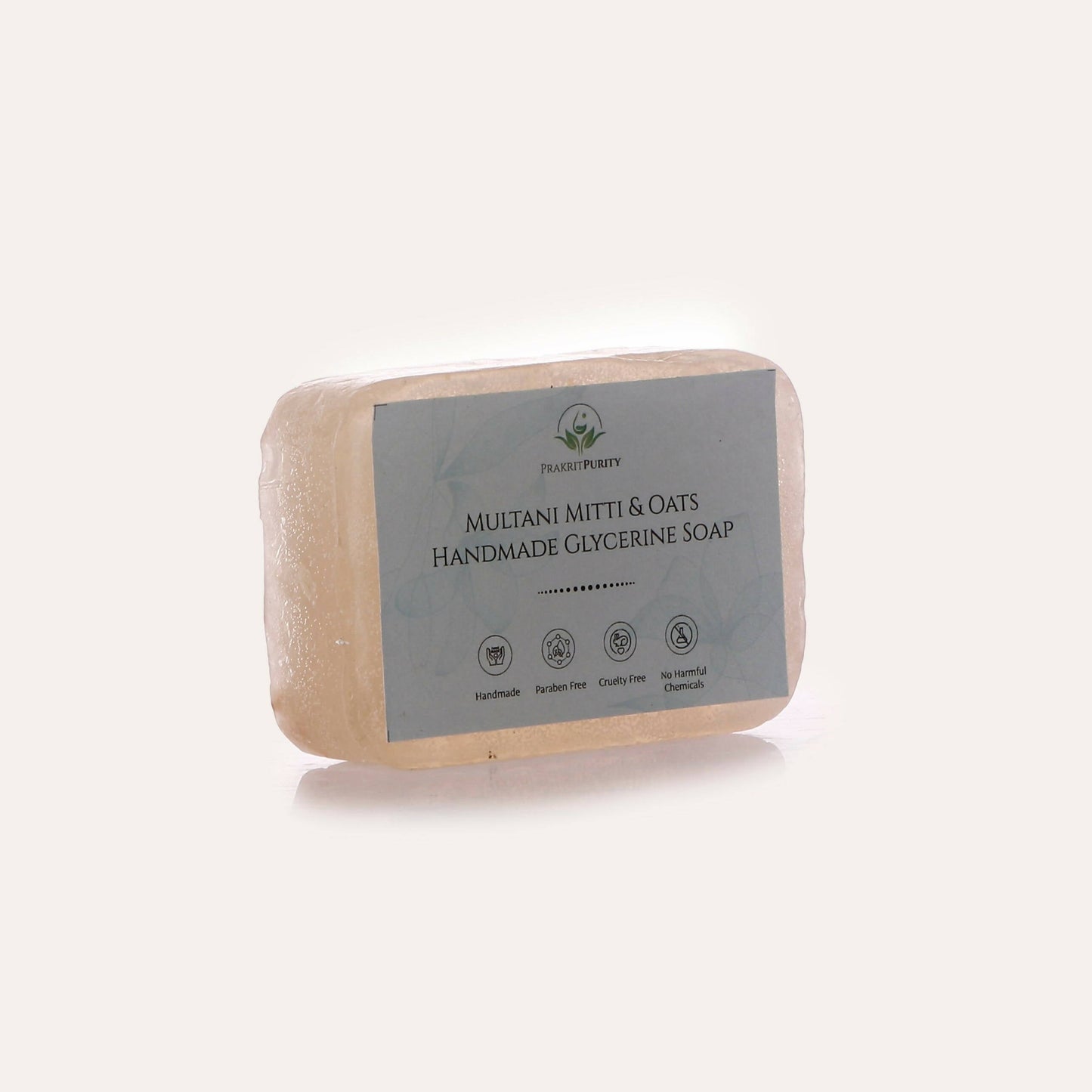 PrakritPurity Multani Mitti & Oats Handmade Glycerine Soap - Swadesiicart