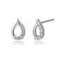 Silver Toned With Pearl & Cz Studded Studs Earring - Wahe Jewels - Swadesiicart