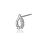 Silver Toned With Pearl & Cz Studded Studs Earring - Wahe Jewels - Swadesiicart