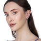 Silver Toned With Pearl & Cz Studded Studs Earring - Wahe Jewels - Swadesiicart