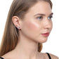 925 Sterling Silver Rhodium Plated With Cz Drop Heart Stud Earring For Women - Wahe Jewels - Swadesiicart