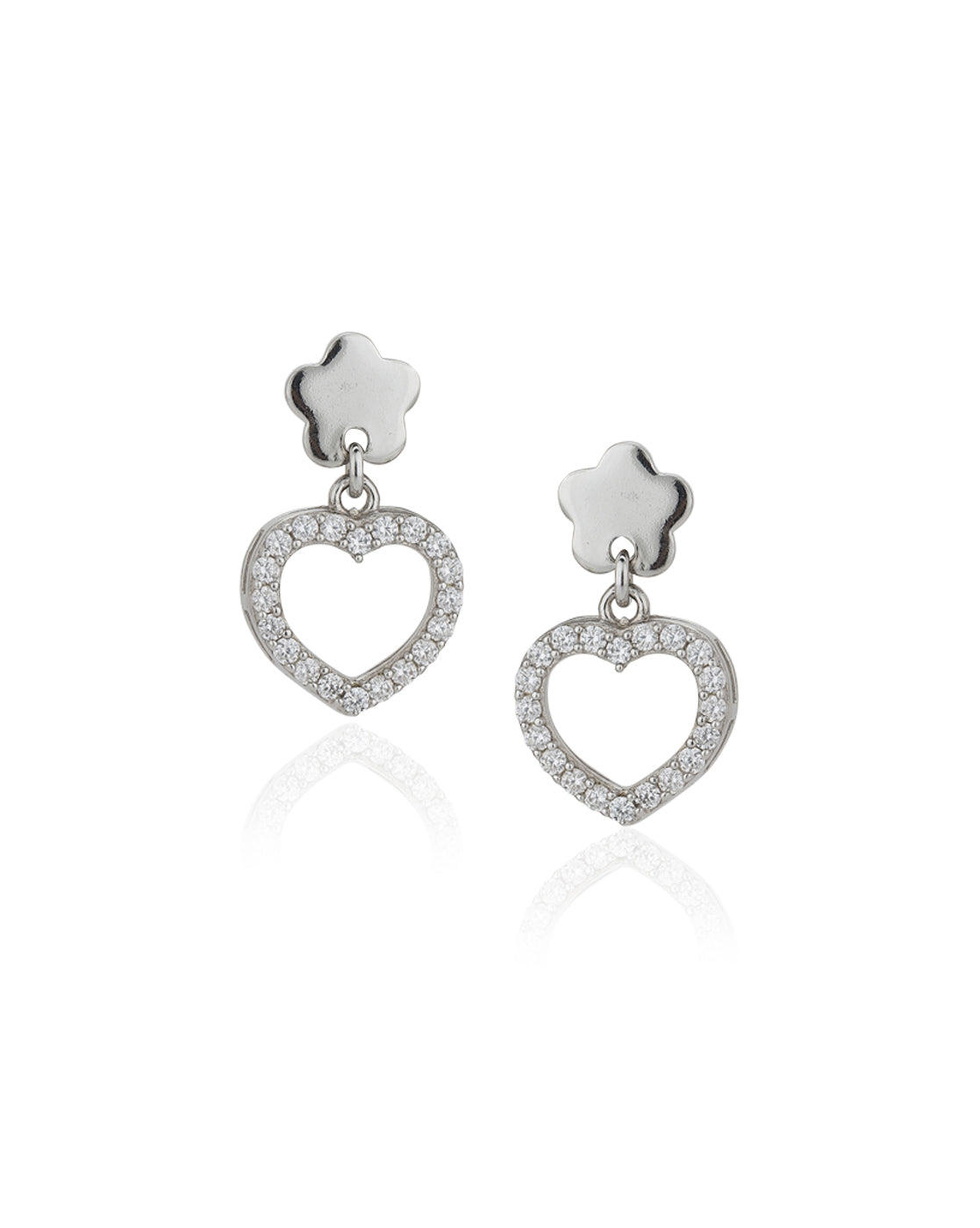 Gold-Polished With Pearl Floral Drop Earring - Wahe Jewels - Swadesiicart