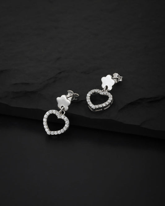 Gold-Polished With Pearl Floral Drop Earring - Wahe Jewels - Swadesiicart