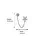 Premium Jewellery - Silver Toned Cz Studded Rhodium - Plated Contemporary Handcrafted Drop Earrings - Wahe Jewels - Swadesiicart