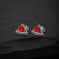 Premium Jewellery - Gold & Silver Toned Cz Studded Gold-Polished Floral Handcrafted Studs Earrings - Wahe Jewels - Swadesiicart