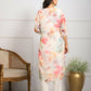 Festive Wear Ethnic Off White Premium Organza Stitched Suit With Dupatta - Tanisha | Swadesiicart