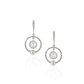 Rose Gold-Polished Cz Drop Earring With Dangling Heart For Women - Wahe Jewels - Swadesiicart