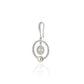Rose Gold-Polished Cz Drop Earring With Dangling Heart For Women - Wahe Jewels - Swadesiicart