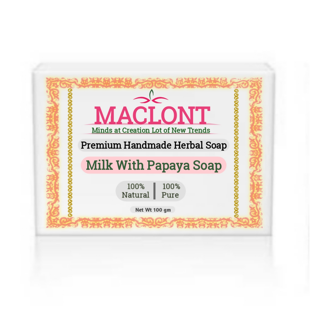 Maclont Milk With Papaya Soap | Swadesiicart