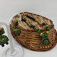 Terracotta Medium Necklace Set with Pendant Paired with Temple Earrings