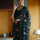 Vamsee Ashi Green Georgette Saree - Swadesiicart