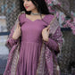 Jyoti Fashion Women's Onion Tabby Silk Designer Kurta with Trouser & Dupatta | Swadesiicart