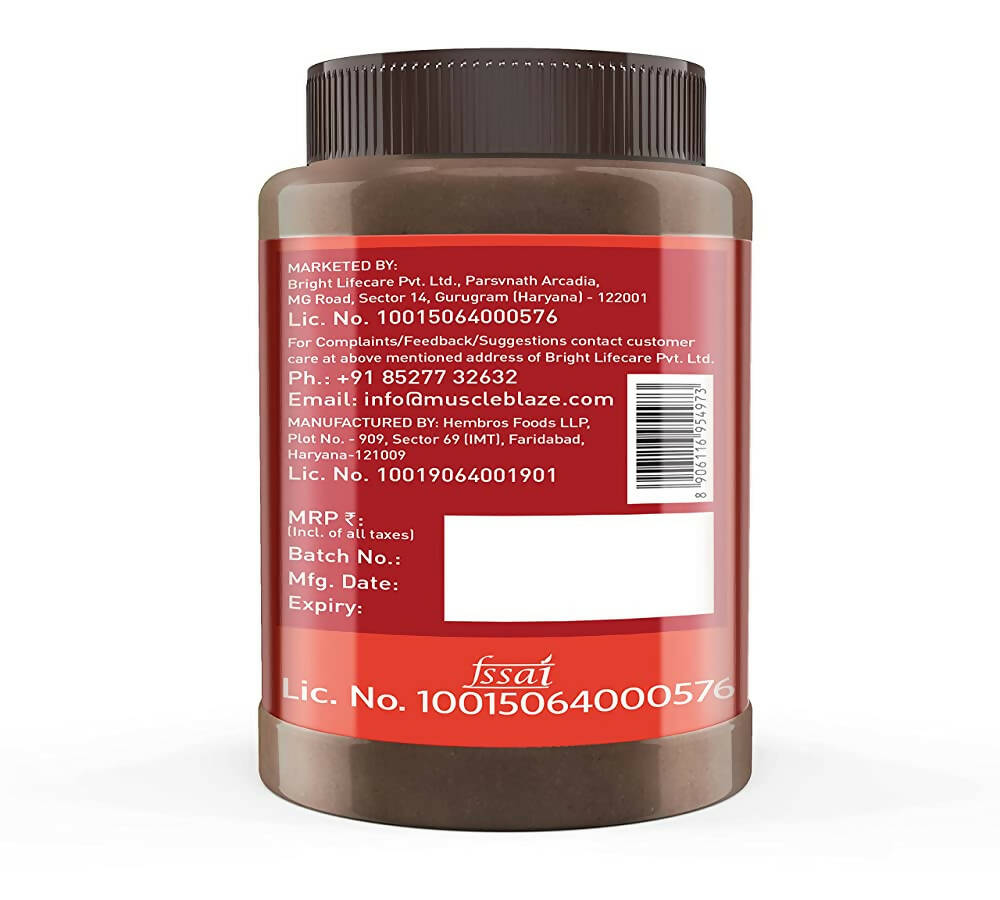 MuscleBlaze Chocolate Peanut Butter-Crunchy - Swadesiicart