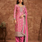 Anaita Pink Premium Dolla Jacquard Embroidered Stitched Salwar Suit