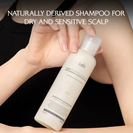 La'dor Triple Natural Shampoo - Hypoallergenic, Vegan, Mild Formula for Sensitive Scalp & Dry Hair - Swadesiicart