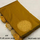 Mustard Silk Woven Saree with Unstitched Blouse - Hiral Fashion | Swadesiicart