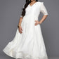 Ahalyaa Women's Traditional wear Ethnic Dress - Off White | Swadesiicart
