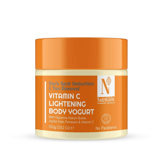 NutriGlow NATURAL'S Vitamin C Lightening Body Yogurt, Moisturize Skin, Deep Nourishing - Nutriglow Cosmetics