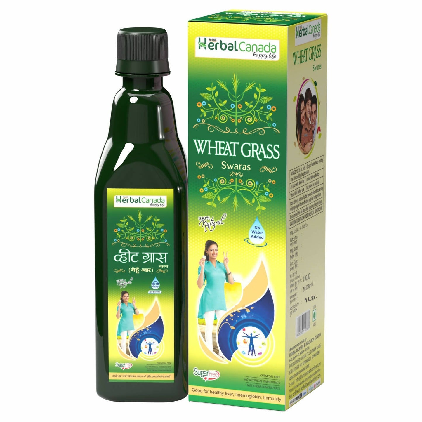 Herbal Canada Wheat Grass Ras - Swadesiicart