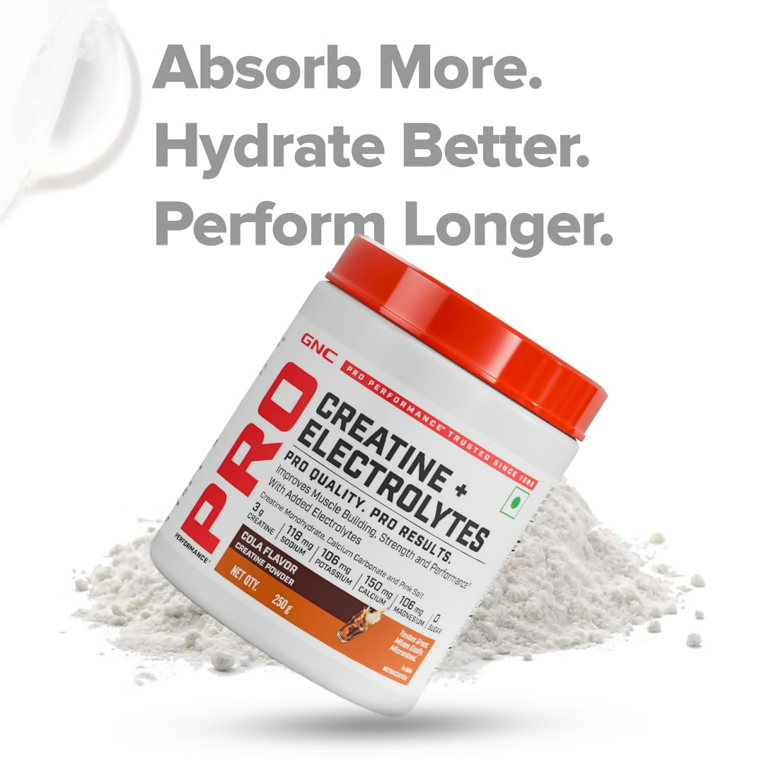 GNC Creatine+ Electrolytesh Cola | Swadesiicart