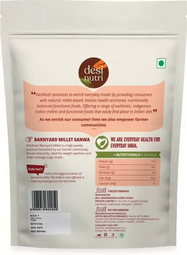 Desi Nutri Barnyard Millet - Swadesiicart