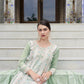 Jyoti Fashion Women's Sea Green Faux Georgette Heavy Embroidery and Moti Work Kurta Set | Swadesiicart