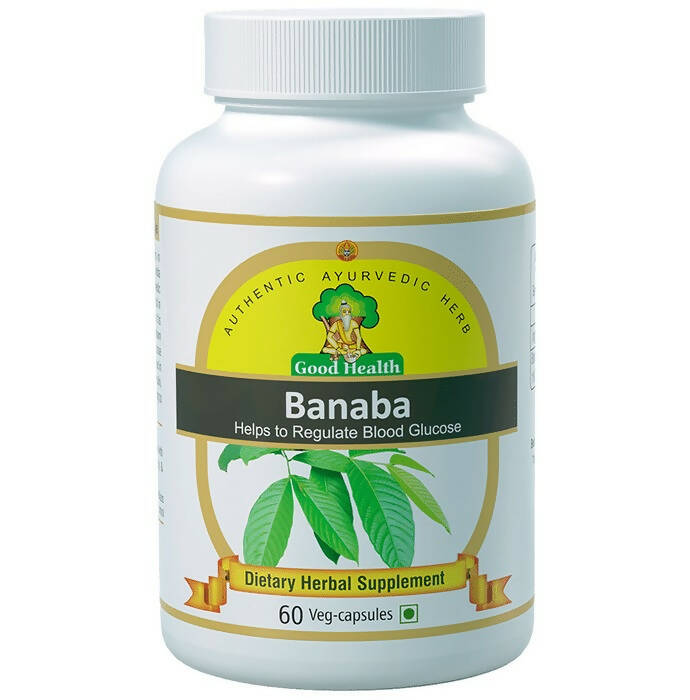 Sushrut Ayurved Good Health Banaba Veg Capsules - Sushrut Ayurved