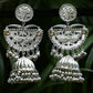 Joban Fashion Women Ghungroo Style Silver Tone Jhumka | Swadesiicart
