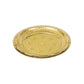 Spillbox Gold-Toned Brass Leaf Thali Round Pooja Essential | Swadesiicart