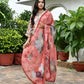 Vaasva Women's Rust Tissue Gota Embroidered Suit Set With Solid Pant And Embroidered Dupatta | Swadesiicart