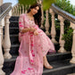 The52 Pink Women's Beautiful Chanderi Fabric Printed Work Straight Kurta Pant and Dupatta Set - Swadesiicart