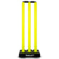 Boldfit Cricket Stumps with Stand & Bails - Fluorescent Green