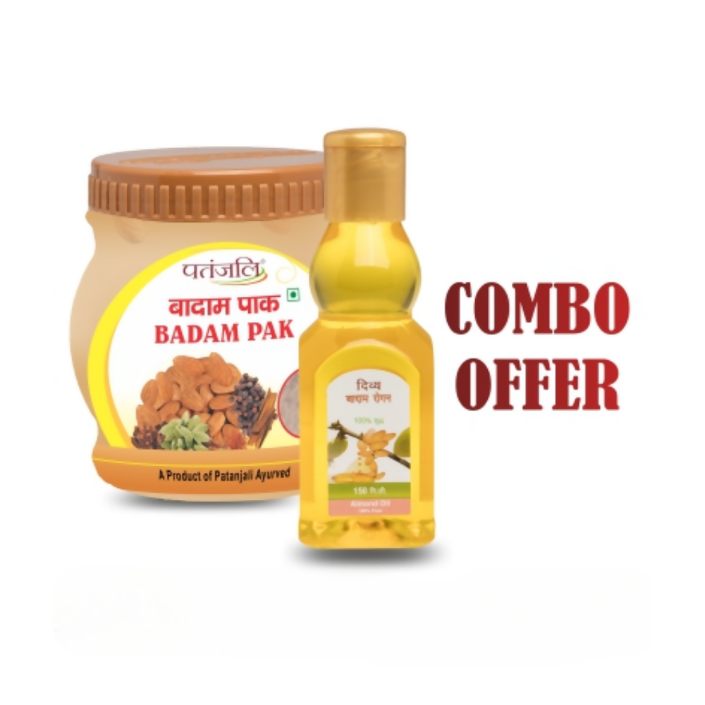 Patanjali Divya Badam Rogan + Badam Pak Combo - Swadesiicart