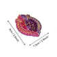 Tied Ribbons Set of 4 Red & Violet Textured Terracotta Diyas | Swadesiicart