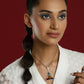 Women's Silver-Toned Blue Silver-Plated Handcrafted Chain - Ruby Raang | Swadesiicart