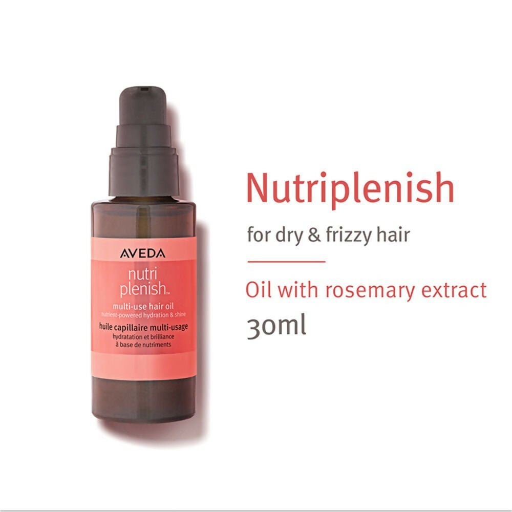 Aveda Nutriplenish Multi-Use Hair Oil For Dry & Frizzy Hair with Rosemary Extract | Swadesiicart