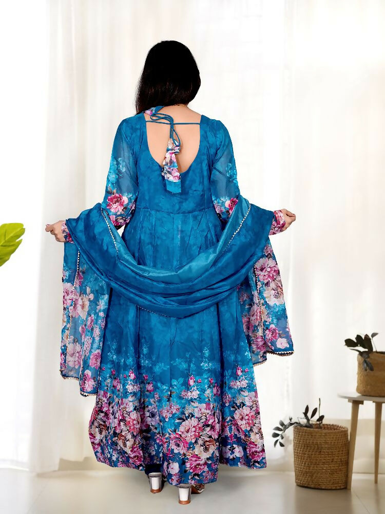 Joban Fashion Rama Kurta Set Organza Sequin Embroidery Work - Swadesiicart