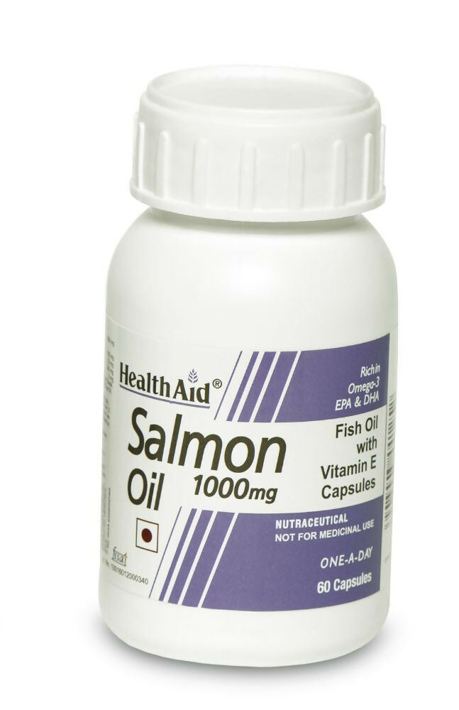 HealthAid Salmon Oil 1000 mg Capsules - Swadesiicart