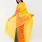 Exclusive Collection Beautiful Khadi Cotton Yellow Orange Green Handloom Saree - Swadesiicart