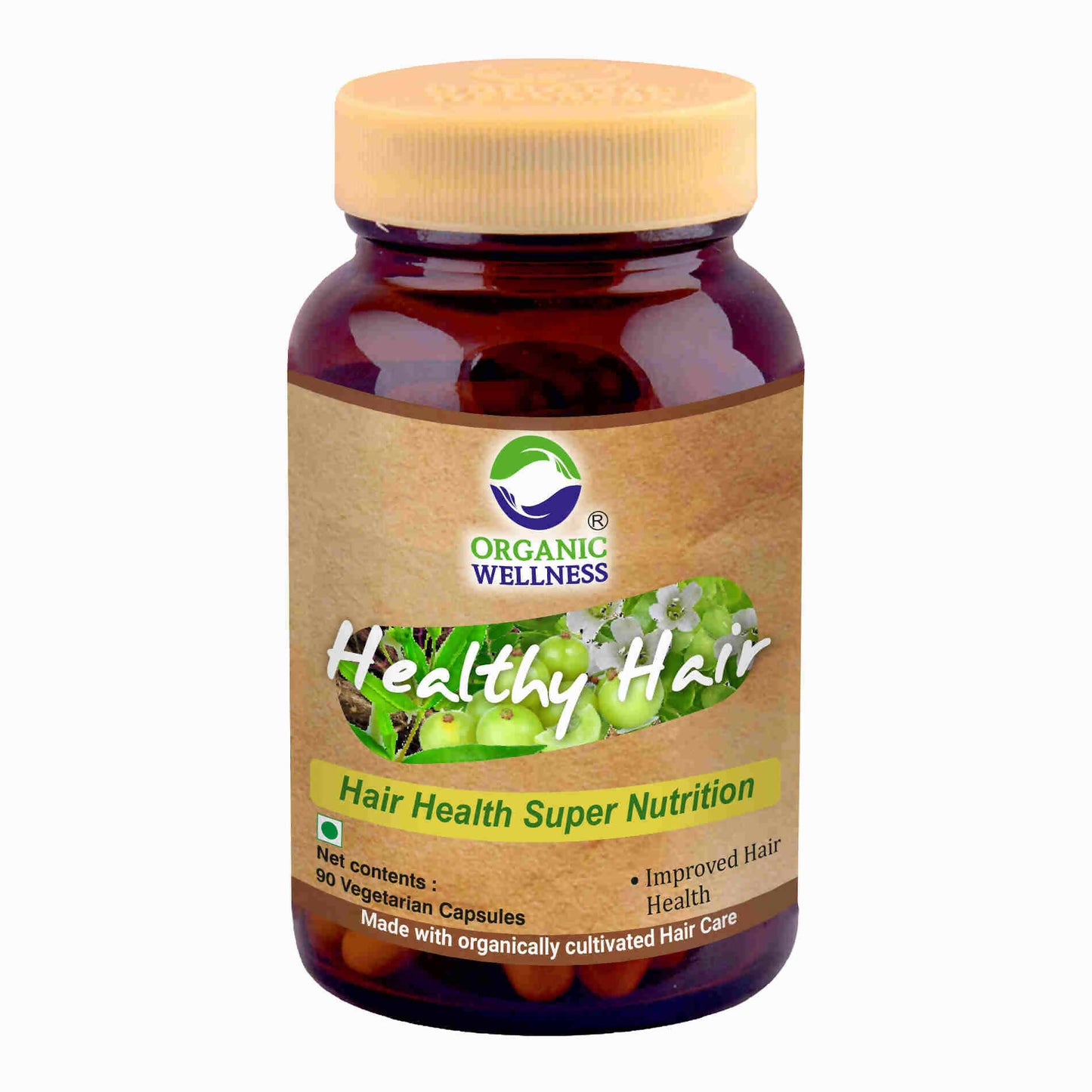 Organic Wellness Healthy Hair Vegetarian Capsules - Organic Wellness Products Private Limited