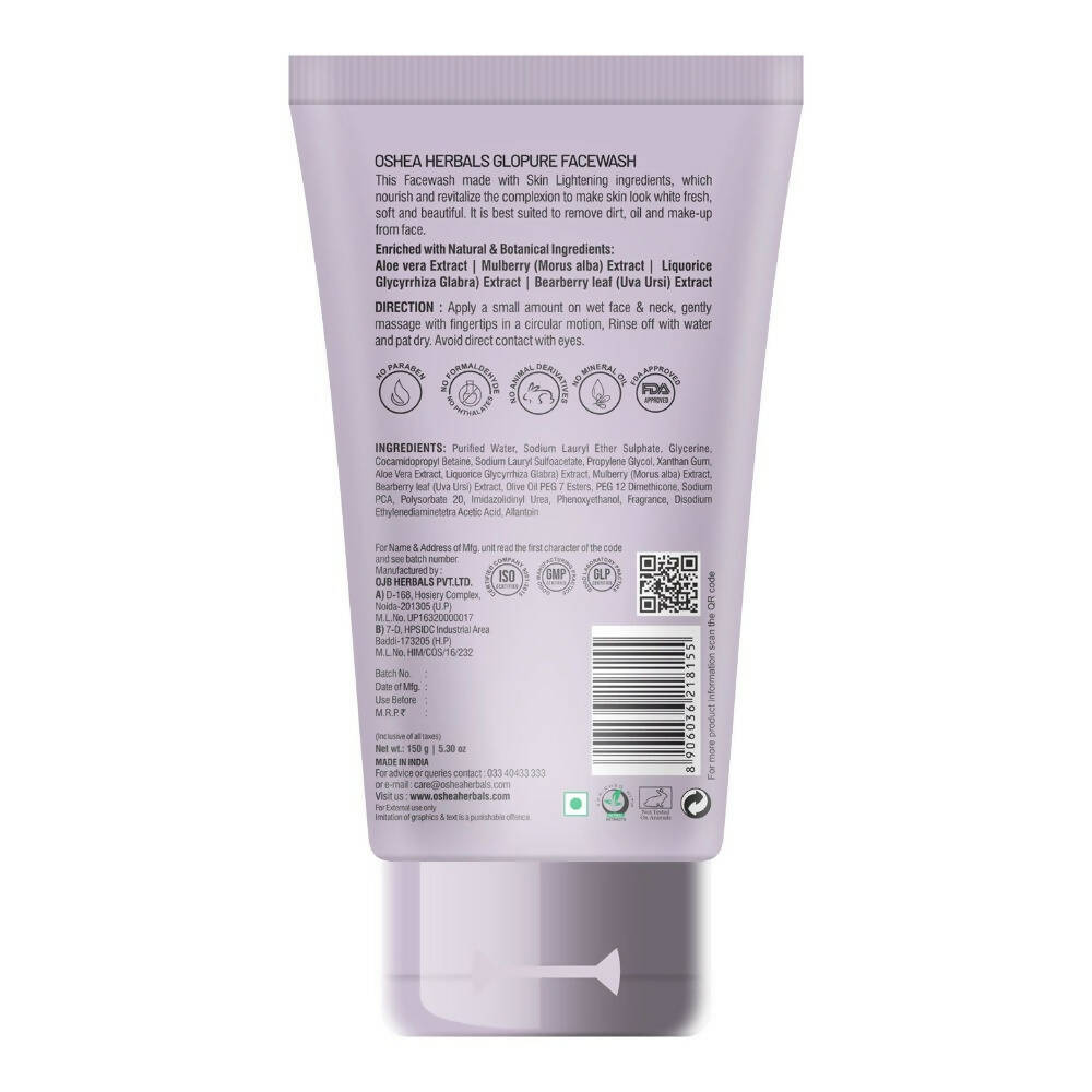 Oshea Herbals Glopure Lightening Face Wash - Swadesiicart