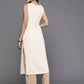Ahalyaa Women's Traditional wear Kurta - Off-White | Swadesiicart
