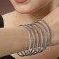 NVR Women's Set of 6 Silver-Toned German Silver Oxidised Bangles - Swadesiicart
