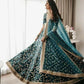 Jyoti Fashion Bottle Green Cording & Sequence Embroidery Velvet Lehenga Choli with Dupatta | Swadesiicart