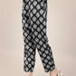 Jyoti Fashion Women's Black Rayon Print with Embroidery & Fancy Lace Work Kurta with Trouser & Dupatta | Swadesiicart