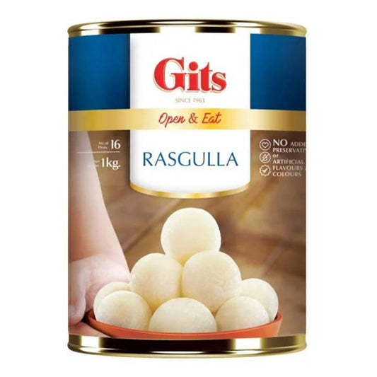 Gits Rasgulla Tin - Open & Eat | Swadesiicart