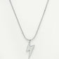 NVR Men's Set of 2 Black & Silver Flash Pendent With Chain - Swadesiicart