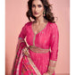 Anaita Yellow Embroidered Silk Anarkali Suits